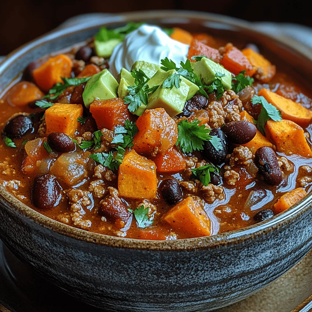 When the weather turns crisp and the days grow shorter, there's nothing quite like a warm bowl of chili to bring comfort and satisfaction. Enter Hearty Turkey and Sweet Potato Chili, a dish that marries the richness of lean ground turkey with the natural sweetness of sweet potatoes. This recipe not only offers a delightful blend of flavors but also packs a nutritional punch, making it perfect for family dinners, meal prep, or cozy gatherings with friends.