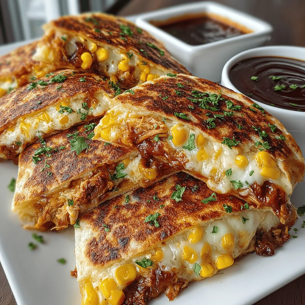 To achieve the perfect BBQ Chicken Quesadillas, mastering the cooking techniques is essential. Start by preheating your skillet or griddle over medium heat. This temperature allows the quesadillas to cook evenly without burning the tortillas or undercooking the filling. A non-stick skillet or a well-seasoned cast-iron skillet works best to ensure a crispy exterior while preventing sticking.