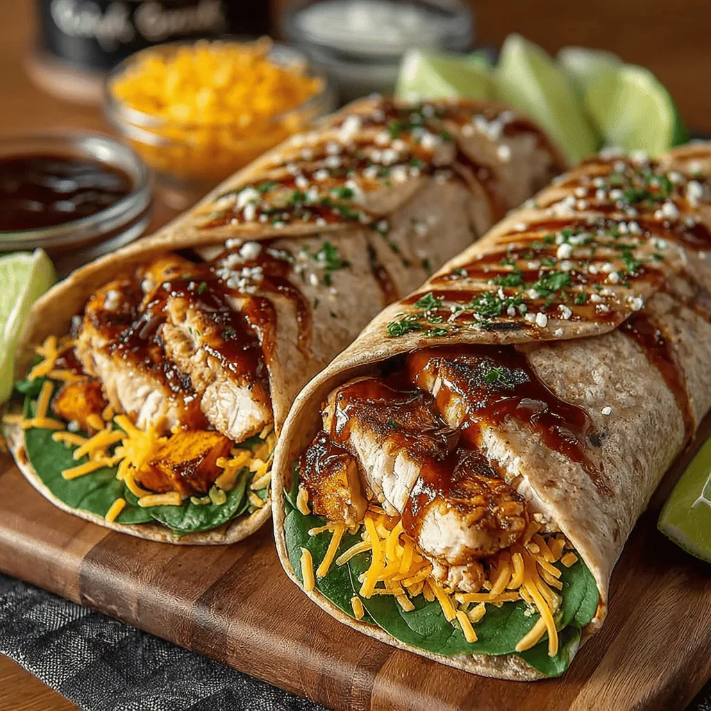 In recent years, wraps have surged in popularity as a go-to meal option for those seeking healthier eating habits. Their versatility allows for a myriad of fillings, making them perfect for both quick lunches and satisfying dinners. The Sizzlin' BBQ Chicken & Sweet Potato Wraps stand out among the myriad of wrap recipes, offering a delightful blend of flavors and a wealth of nutritional benefits. This dish combines juicy, grilled chicken with the natural sweetness of roasted sweet potatoes, all nestled in a wholesome tortilla, making it not only delicious but also a well-balanced meal.