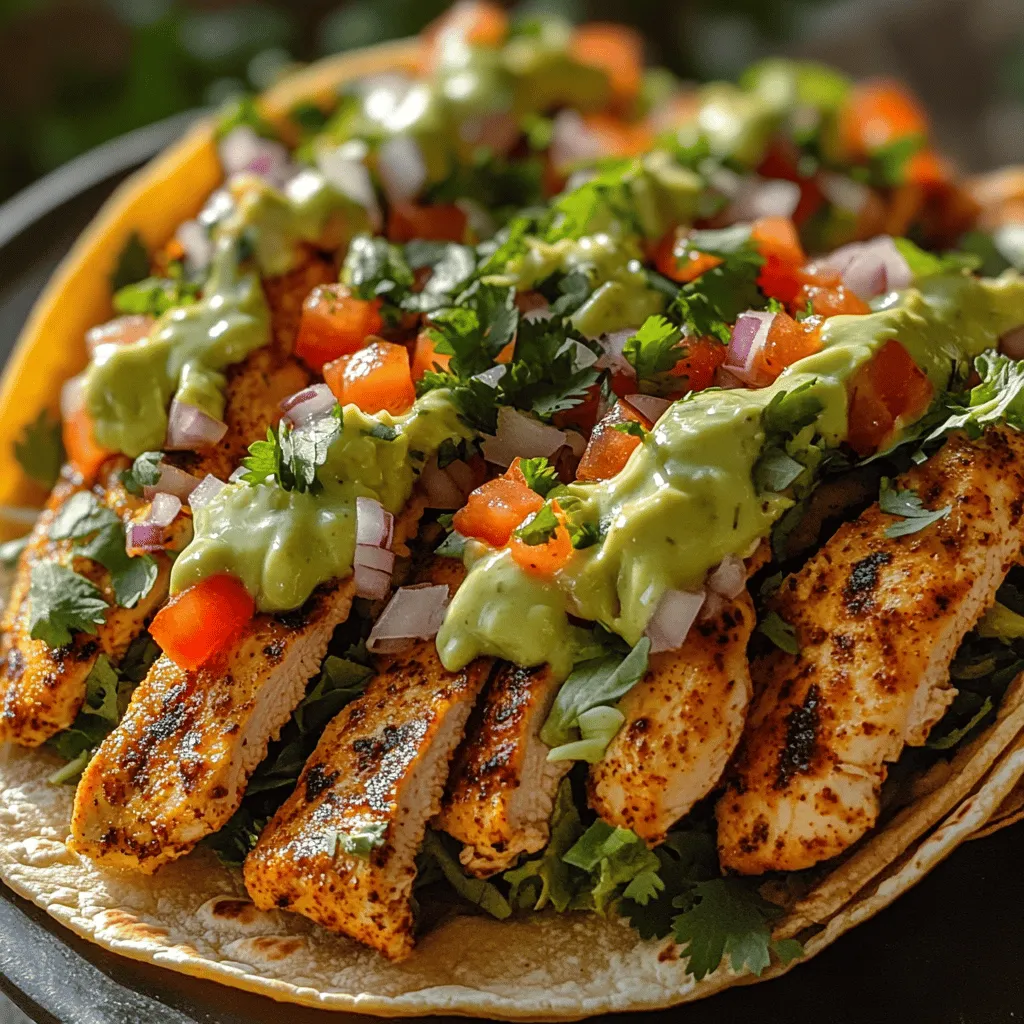 - 1 pound boneless, skinless chicken thighs or breasts - 1 tablespoon olive oil - 1 teaspoon chili powder - 1 teaspoon cumin - 1 teaspoon garlic powder - 1 teaspoon smoked paprika - Salt and pepper to taste - 8 small corn or flour tortillas - 1 cup shredded lettuce - 1 cup diced tomatoes - 1/2 cup chopped fresh cilantro - 1 lime, cut into wedges