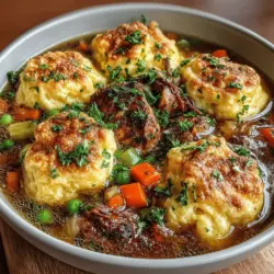 - 2 pounds boneless, skinless chicken thighs - 4 cups low-sodium chicken broth - 2 cups carrots, sliced - 1 cup celery, chopped - 1 medium onion, diced - 3 cloves garlic, minced - 1 teaspoon dried thyme - 1 teaspoon dried parsley - 1/2 teaspoon black pepper - 1/4 teaspoon salt (adjust to taste) - 1 cup frozen peas - 1 cup all-purpose flour - 1 tablespoon baking powder - 1/2 teaspoon salt (for dumplings) - 2 tablespoons unsalted butter, melted - 3/4 cup milk