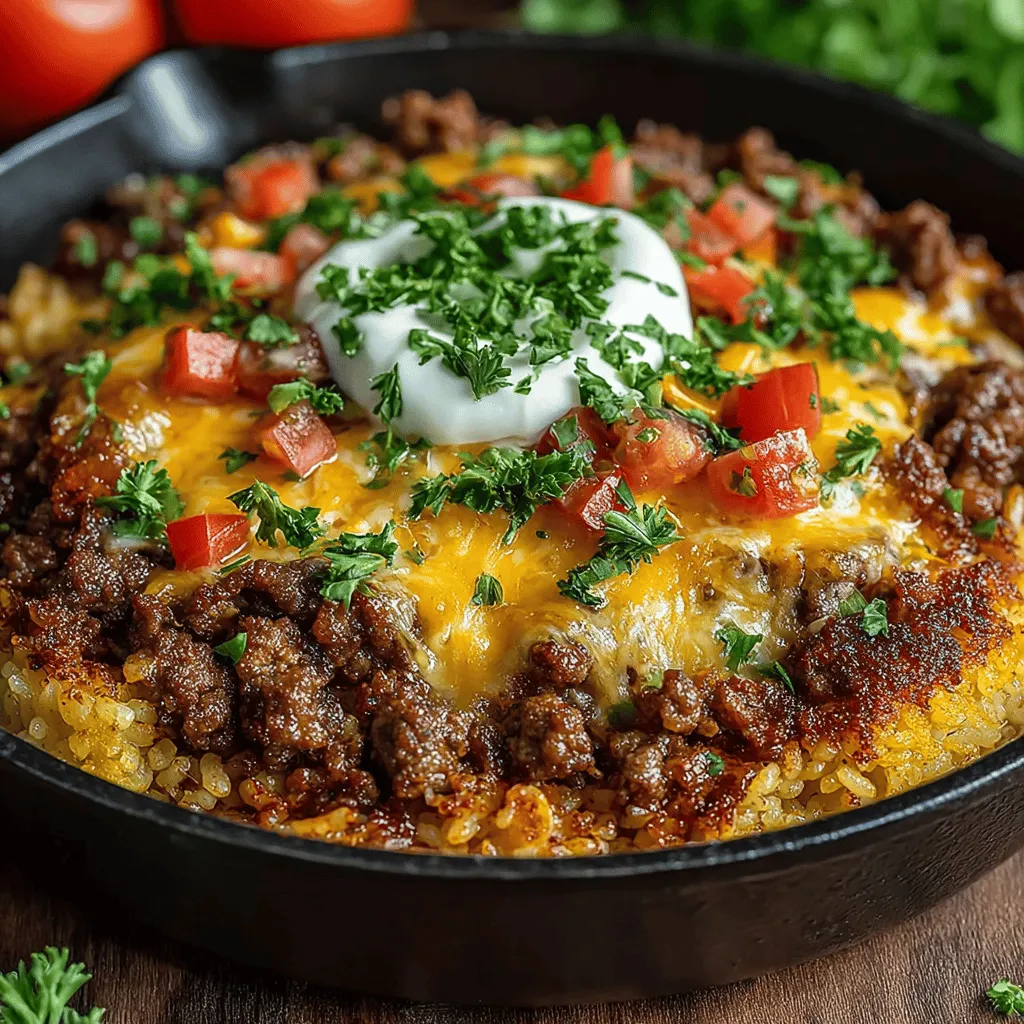 In today's fast-paced world, finding a delicious and satisfying meal that doesn't require hours in the kitchen can feel like a challenge. Enter the One-Pan Cheesy Beef and Rice Casserole—a comforting dish that brings together the richness of ground beef, the heartiness of rice, and the gooey delight of melted cheddar cheese, all in one easy-to-make recipe. Perfect for busy weeknights or family gatherings, this casserole not only saves time on cleanup but also promises to please even the pickiest eaters. Join us as we explore the steps to creating this delightful dish, its nutritional benefits, and why it's a must-try for your next meal.