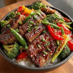 The Sizzling One-Pan Beef & Veggie Delight is a quick and nutritious dish perfect for busy weeknights or when you want to impress your family with minimal effort. This vibrant stir-fry combines tender beef sirloin with fresh, crunchy vegetables, all brought together with a savory sauce. With its easy preparation and delightful flavors, this recipe not only satisfies your taste buds but also nourishes your body. In this article, we'll explore the ingredients, step-by-step cooking process, and the benefits of this wholesome meal.