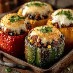 Savory Turkey and Quinoa Stuffed Peppers are a delightful and nutritious meal option that perfectly balances flavor and health. Combining lean ground turkey with protein-packed quinoa and a medley of colorful vegetables, this dish is not only visually appealing but also satisfying. Ideal for family dinners or meal prep, these stuffed peppers offer a wholesome alternative to traditional comfort food. In this article, we will explore the recipe in detail, providing insights into the benefits of the ingredients and tips for making this dish a staple in your cooking repertoire.