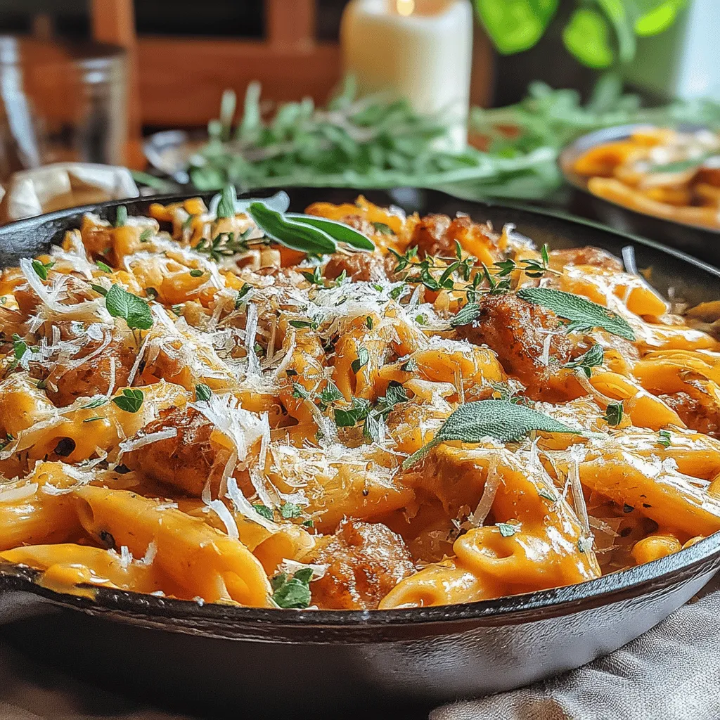 As the leaves turn golden and the air becomes crisp, there's nothing quite like a warm, comforting meal to celebrate the season. The Savory Pumpkin and Sausage Pasta Skillet is a delightful dish that marries the rich, earthy flavors of pumpkin with the savory depth of sausage, creating a meal that is both satisfying and nourishing. This recipe captures the essence of autumn while providing a quick and easy solution for weeknight dinners.