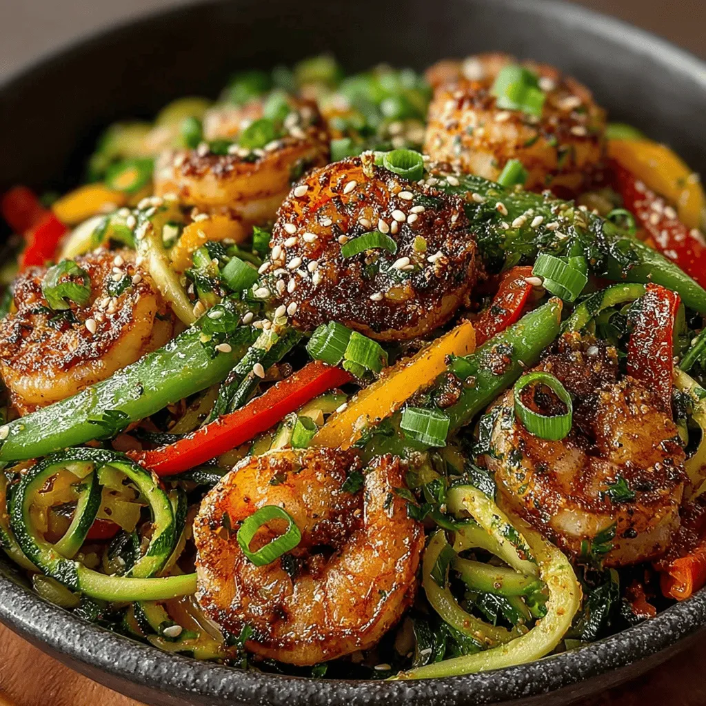 Delve into a world of vibrant flavors with the Zesty Shrimp & Veggie Noodle Fiesta, a dish that brings together succulent shrimp and fresh vegetables in a delightful stir-fry. This recipe is not only quick to prepare, taking just 25 minutes from start to finish, but it also offers a healthy and colorful dining experience that is sure to impress. Perfect for weeknight dinners or casual gatherings, this dish showcases the best that simple, wholesome ingredients can offer. Discover how to create this culinary masterpiece and explore the benefits of each component as we guide you through the process.