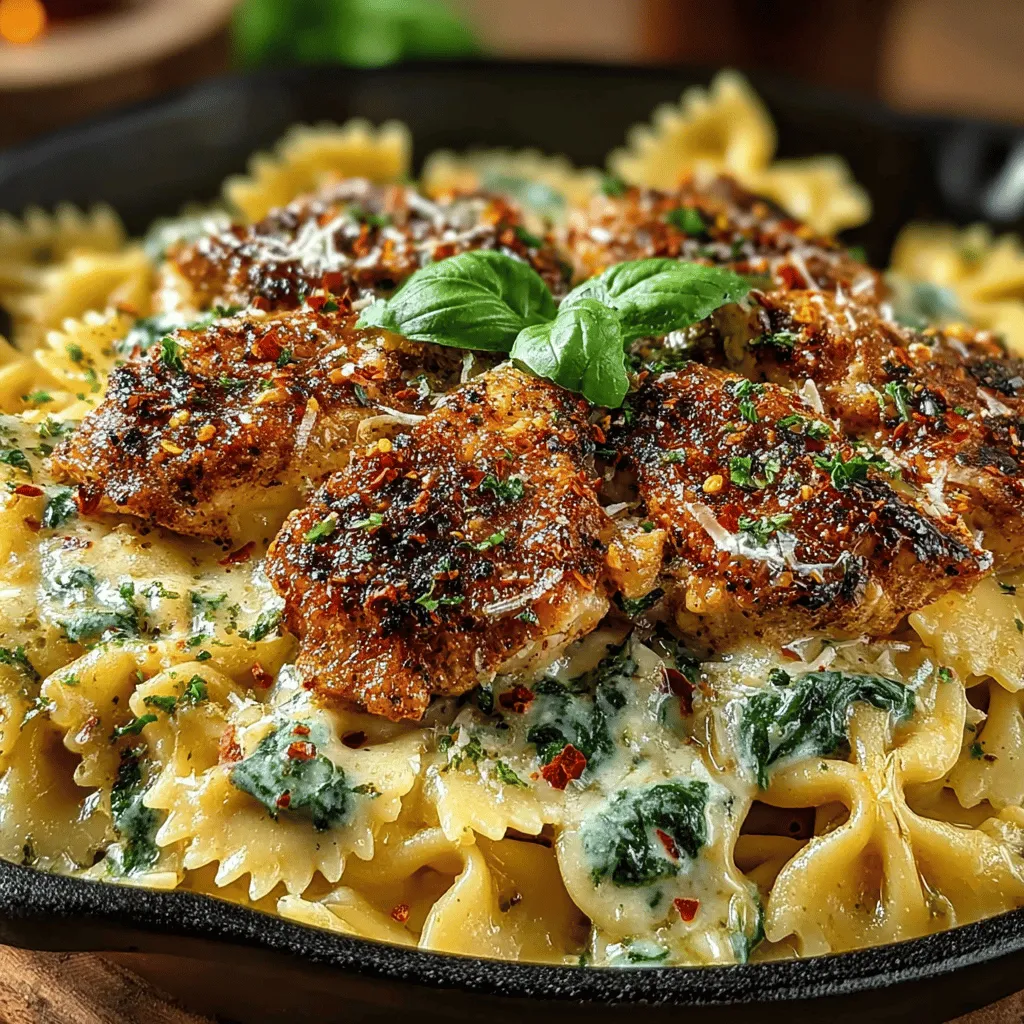 In the world of home cooking, one-pot meals have gained immense popularity for their convenience and delicious results. The Creamy Chicken and Spinach Pasta Skillet is a standout option that embodies the essence of a satisfying dinner. This dish marries tender chicken, vibrant spinach, and comforting pasta in a rich, creamy sauce, making it a perfect choice for busy weeknights or casual gatherings. With its ease of preparation and the warmth it brings to the dinner table, this recipe is a go-to for anyone looking to whip up a nourishing meal without spending hours in the kitchen.