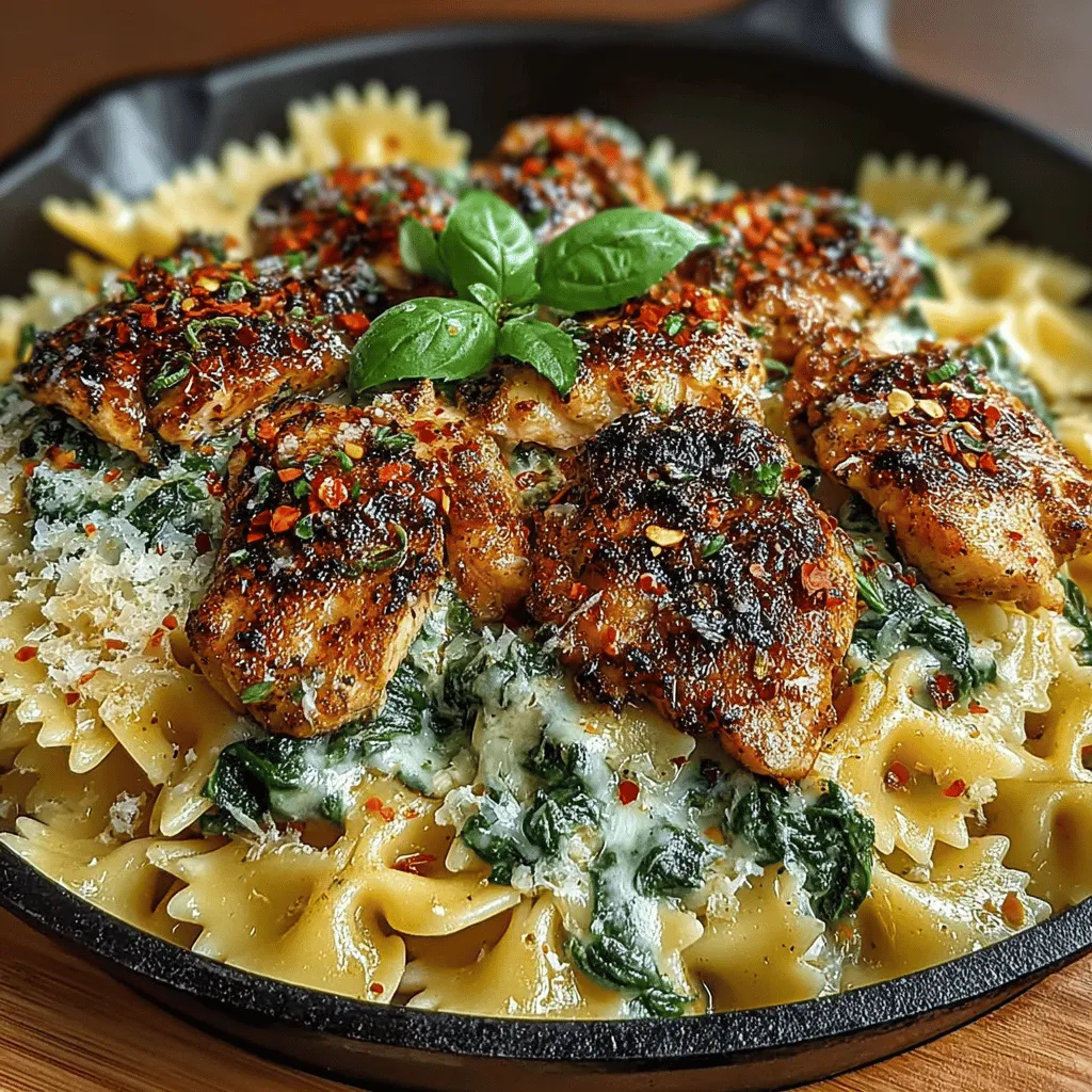 In the world of home cooking, one-pot meals have gained immense popularity for their convenience and delicious results. The Creamy Chicken and Spinach Pasta Skillet is a standout option that embodies the essence of a satisfying dinner. This dish marries tender chicken, vibrant spinach, and comforting pasta in a rich, creamy sauce, making it a perfect choice for busy weeknights or casual gatherings. With its ease of preparation and the warmth it brings to the dinner table, this recipe is a go-to for anyone looking to whip up a nourishing meal without spending hours in the kitchen.