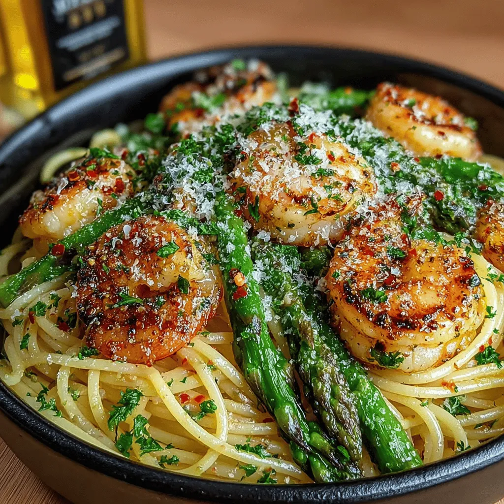 Zesty Lemon Garlic Shrimp & Asparagus Pasta is a vibrant and delicious dish that combines succulent shrimp, fresh asparagus, and al dente pasta with the bright flavors of lemon and garlic. This recipe not only tantalizes your taste buds but also offers a healthy, quick meal option perfect for busy weeknights. The combination of juicy shrimp and crisp asparagus, enhanced by the zesty notes of lemon and fragrant garlic, makes this dish a standout choice for seafood lovers and pasta enthusiasts alike.