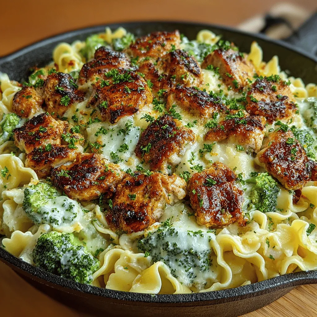 Discover the ultimate comfort food with our Creamy Chicken and Broccoli Alfredo Skillet. This one-pan dish combines tender chicken, fresh broccoli, and al dente fettuccine, all enveloped in a rich and creamy Alfredo sauce. Perfect for weeknight dinners, this recipe not only saves time on cleanup but also delivers a restaurant-quality meal right at home. Join us as we delve into the ingredients, preparation steps, and the delightful flavors that make this dish a family favorite.