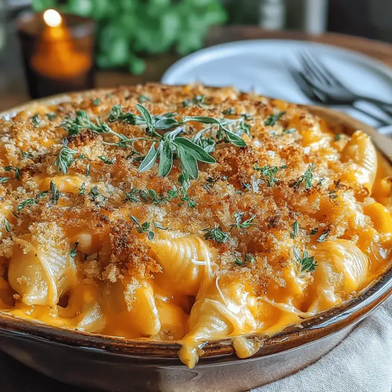 As the leaves turn and the air becomes crisp, there's nothing quite like a warm, comforting dish to bring a sense of coziness to your home. Enter Creamy Pumpkin Mac and Cheese with a Sage Crunch—an autumn-inspired twist on the classic comfort food that you know and love. This dish combines the creamy richness of traditional mac and cheese with the seasonal sweetness of pumpkin, creating a delightful harmony that is perfect for sharing with family and friends.