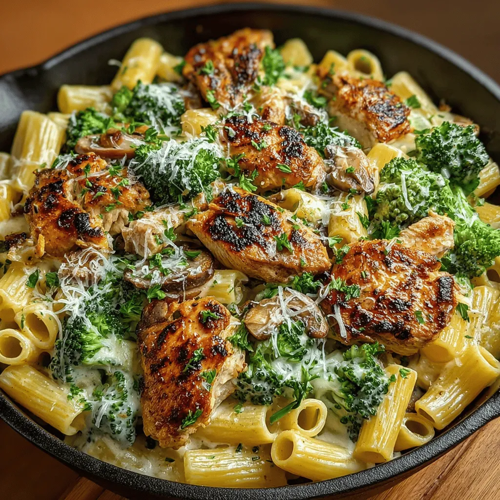 Creamy Chicken and Broccoli Pasta Skillet is the perfect comforting dish that brings together succulent chicken, vibrant broccoli, and al dente pasta in a rich, creamy sauce. This recipe is ideal for busy weeknights when you crave something wholesome yet quick to prepare. The combination of protein, vegetables, and carbohydrates in a single skillet not only simplifies your cooking process but also satisfies your hunger with a well-rounded meal.