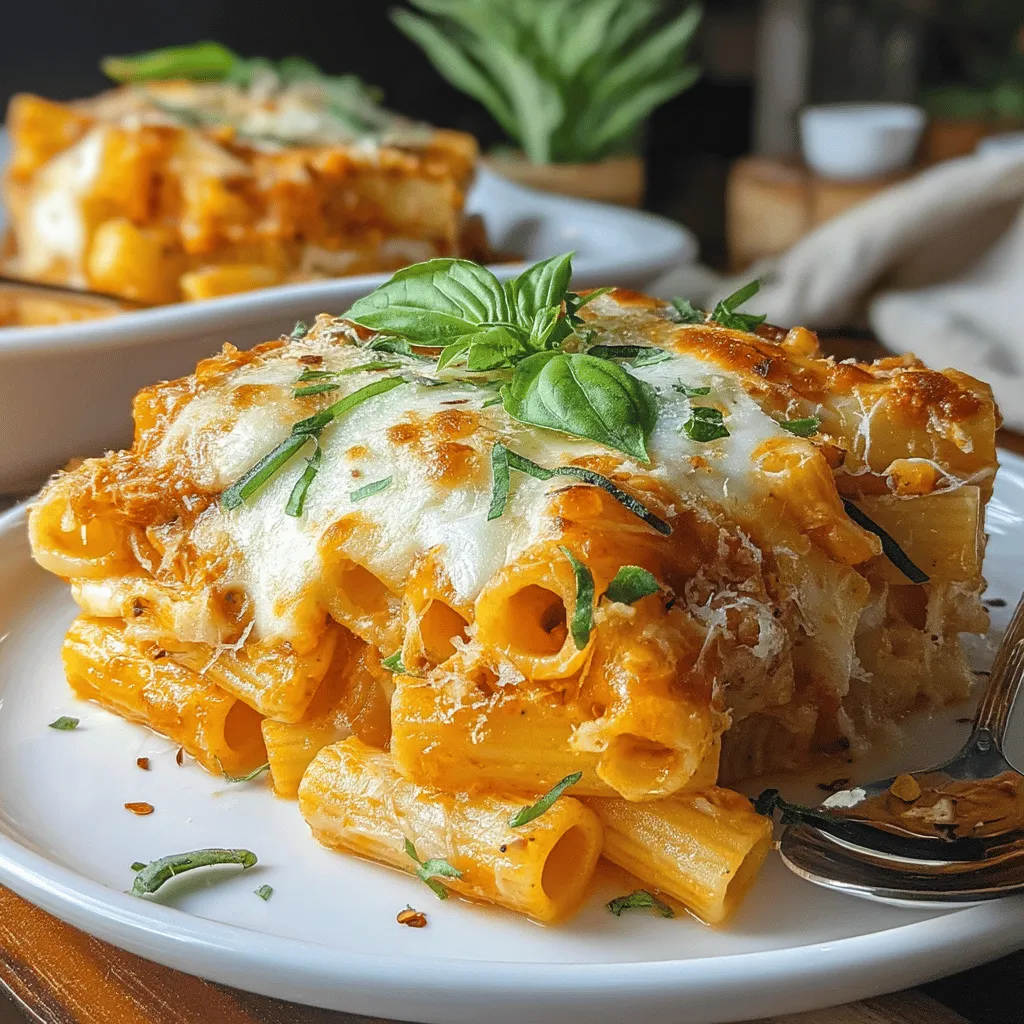 Cheesy Baked Rigatoni with Marinara is a comforting and satisfying dish that brings together the goodness of pasta, cheese, and a rich tomato sauce. This delightful recipe is a staple in many households, appealing to both kids and adults alike. The combination of creamy cheeses and hearty marinara makes it a perfect meal for cozy nights or gatherings with family and friends.