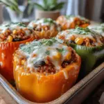Colorful Crunch: Veggie & Cheese Stuffed Peppers is a delightful dish that combines vibrant vegetables with savory flavors for a satisfying meal. These stuffed peppers not only look beautiful on the plate but also offer a range of textures and tastes that make them a favorite among both adults and children. Whether you're looking for a healthy weeknight dinner or a show-stopping dish for a gathering, these peppers are sure to impress.