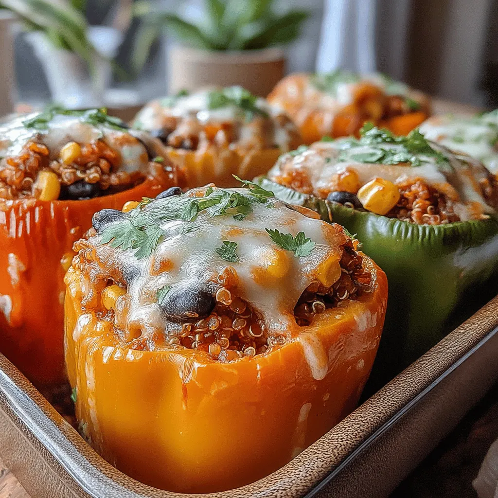 Colorful Crunch: Veggie & Cheese Stuffed Peppers is a delightful dish that combines vibrant vegetables with savory flavors for a satisfying meal. These stuffed peppers not only look beautiful on the plate but also offer a range of textures and tastes that make them a favorite among both adults and children. Whether you're looking for a healthy weeknight dinner or a show-stopping dish for a gathering, these peppers are sure to impress.
