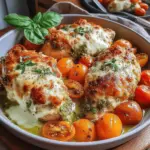 If you're looking for a delicious weeknight dinner that comes together in a flash, the Quick Pesto & Tomato Chicken Bake is the perfect solution. This recipe combines tender chicken breast with vibrant basil pesto and juicy cherry tomatoes, all topped with melted mozzarella cheese for an irresistible flavor explosion.