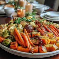 Thanksgiving Herb Butter Roasted Vegetable Medley