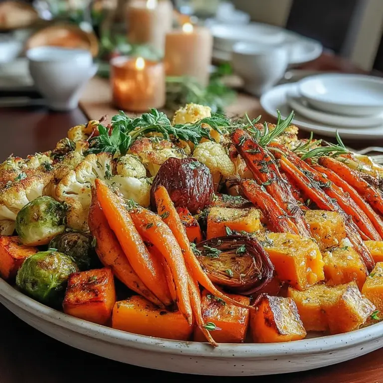 Thanksgiving is a time for gratitude, family gatherings, and, of course, delicious food. One dish that can elevate your holiday meal is the Thanksgiving Herb Butter Roasted Vegetable Medley. This vibrant mix of seasonal vegetables, drizzled with a fragrant herb butter, not only enhances your table’s presentation but also offers a delightful combination of flavors that appeals to both vegetarians and meat lovers alike. In this article, we’ll explore the benefits of roasted vegetables, walk you through the detailed recipe, and share some ideas on how to make this dish a standout at your Thanksgiving feast.