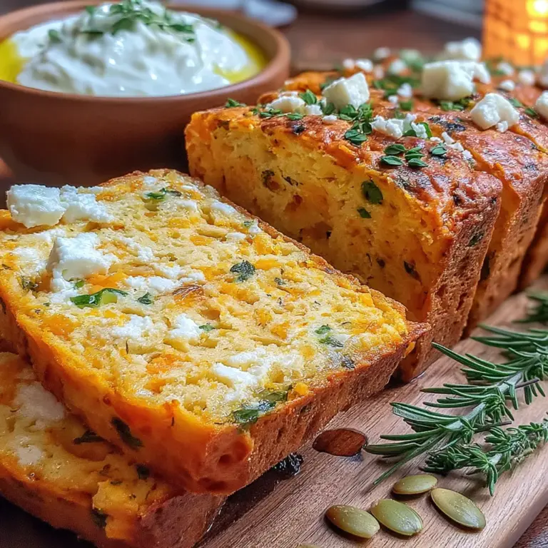 Savory Pumpkin Bread & Feta Dip Delight is a unique culinary treat that beautifully marries the warmth of autumn flavors with the creamy tang of feta cheese. This delightful pairing creates a dish that is perfect for indulgent snacking or as a centerpiece for your next gathering. The combination of pumpkin and feta not only tantalizes the taste buds but also offers a nutritious option for health-conscious eaters.