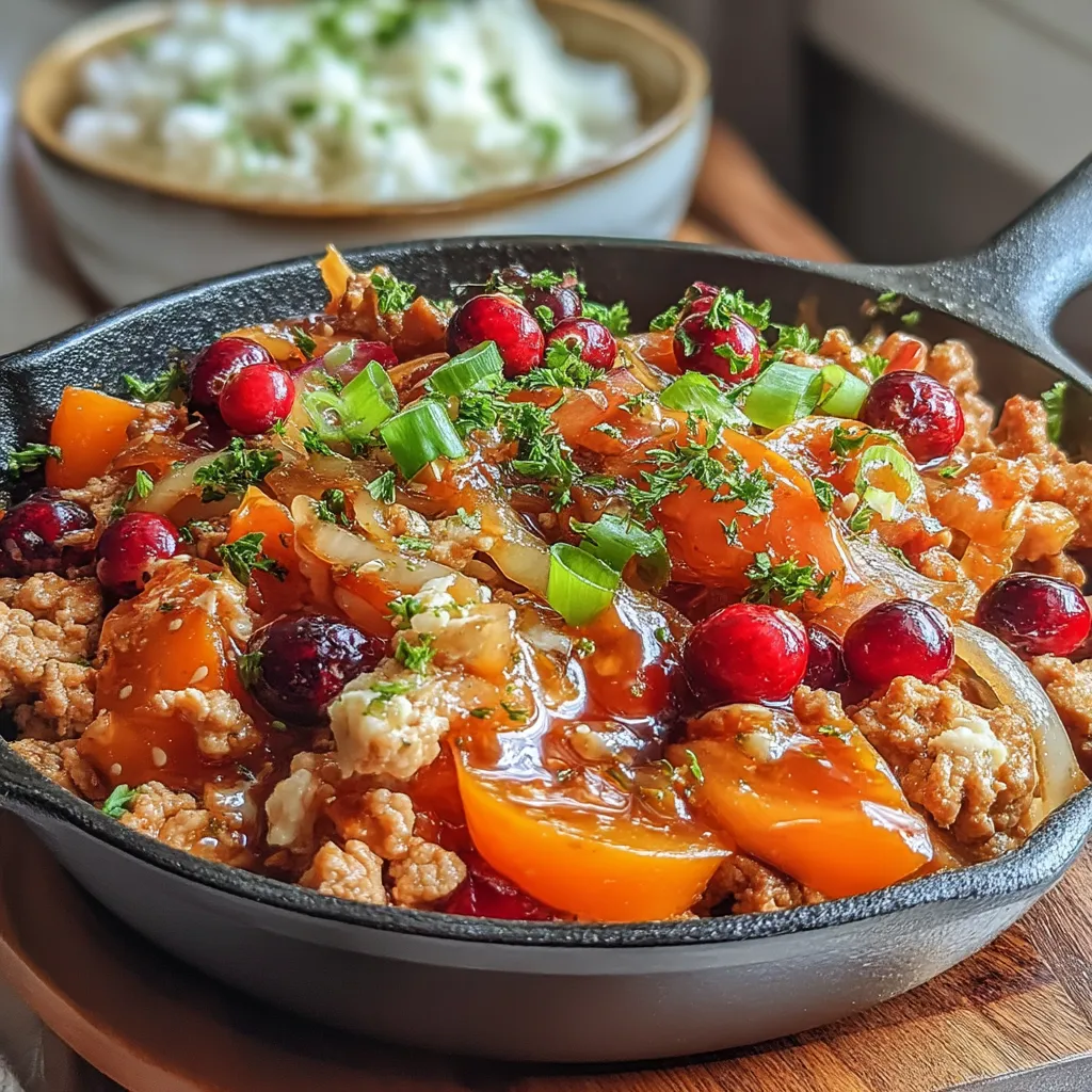 As the leaves turn and the air becomes crisp, there's no better way to embrace the flavors of the season than with a Savory Skillet Turkey & Cranberry Stir-Fry. This dish combines the warmth of savory spices with the tartness of cranberries, creating a delightful balance that is both hearty and refreshing. Perfect for a quick weeknight dinner, it highlights seasonal ingredients while delivering an abundance of flavor.