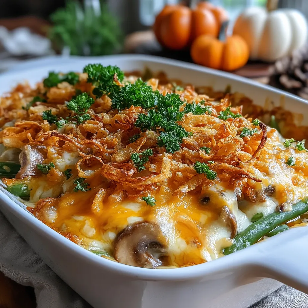Green bean casserole has long been a beloved staple at family gatherings and holiday feasts, and for good reason. This delightful dish combines the earthy flavor of green beans with a creamy, savory sauce, topped off with a satisfying crunch. In this recipe, we take the classic version up a notch by incorporating fresh ingredients, ensuring every bite is packed with flavor and nutrition.