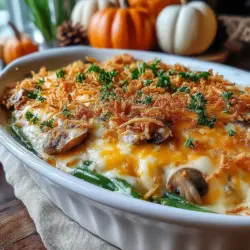 Green bean casserole has long been a beloved staple at family gatherings and holiday feasts, and for good reason. This delightful dish combines the earthy flavor of green beans with a creamy, savory sauce, topped off with a satisfying crunch. In this recipe, we take the classic version up a notch by incorporating fresh ingredients, ensuring every bite is packed with flavor and nutrition.