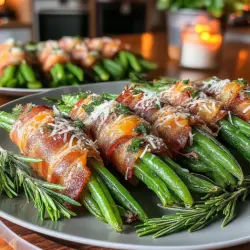 Herb Butter Infused Green Bean Bundles